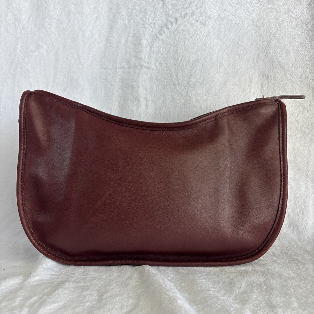Vintage COACH Soho Swinger Bag Burgundy Red Leather Crossbody 90s USA - Picture 3 of 16